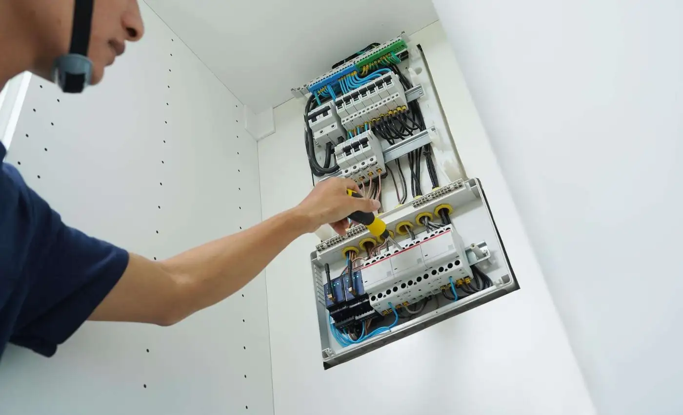 Working through a mains upgrade