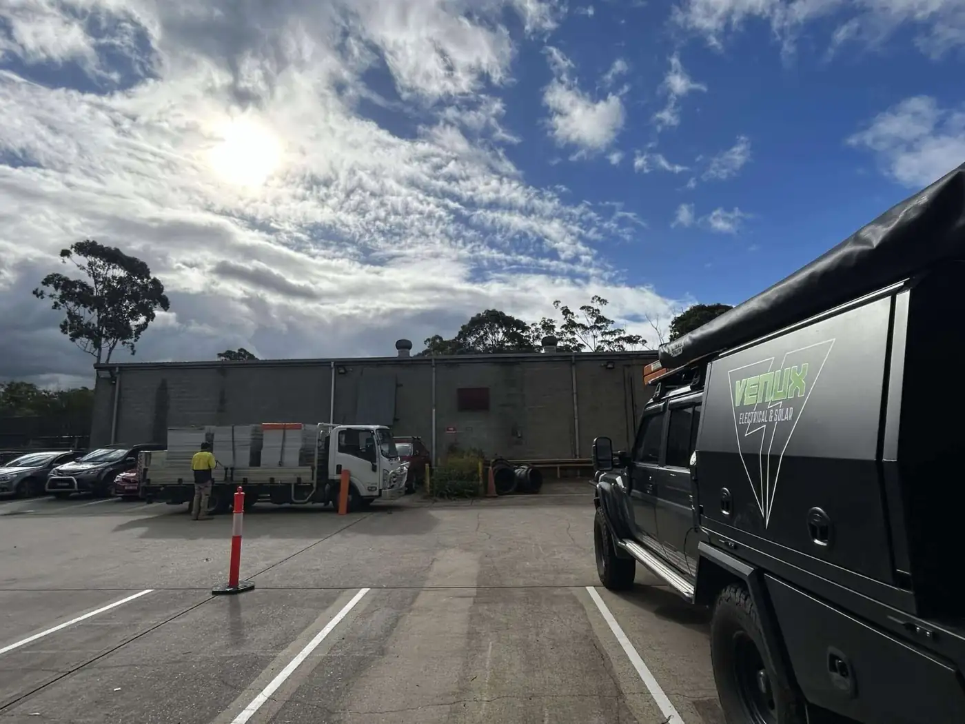 The Venux ute heading out