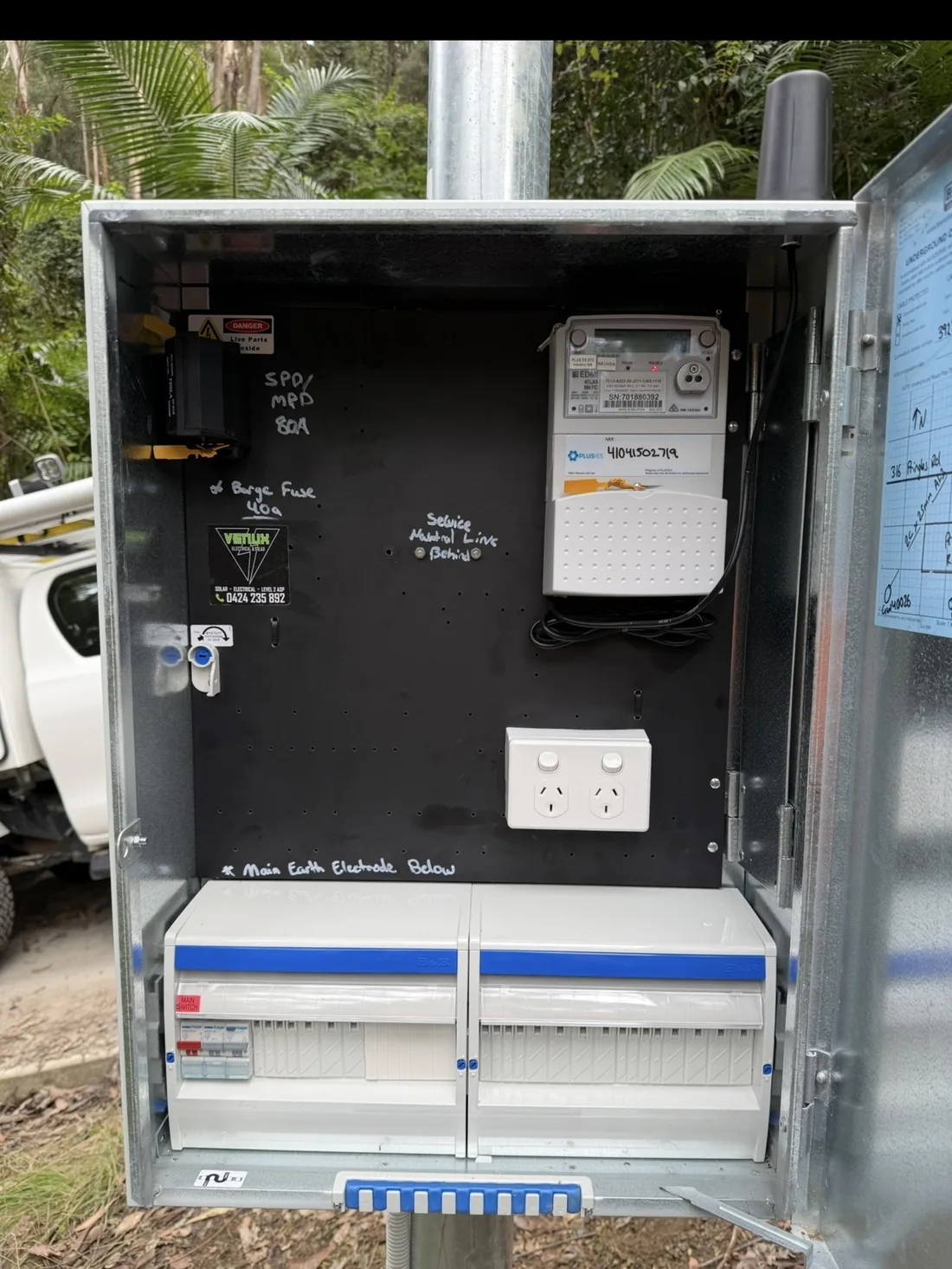 Pole-top enclosure on a rural service