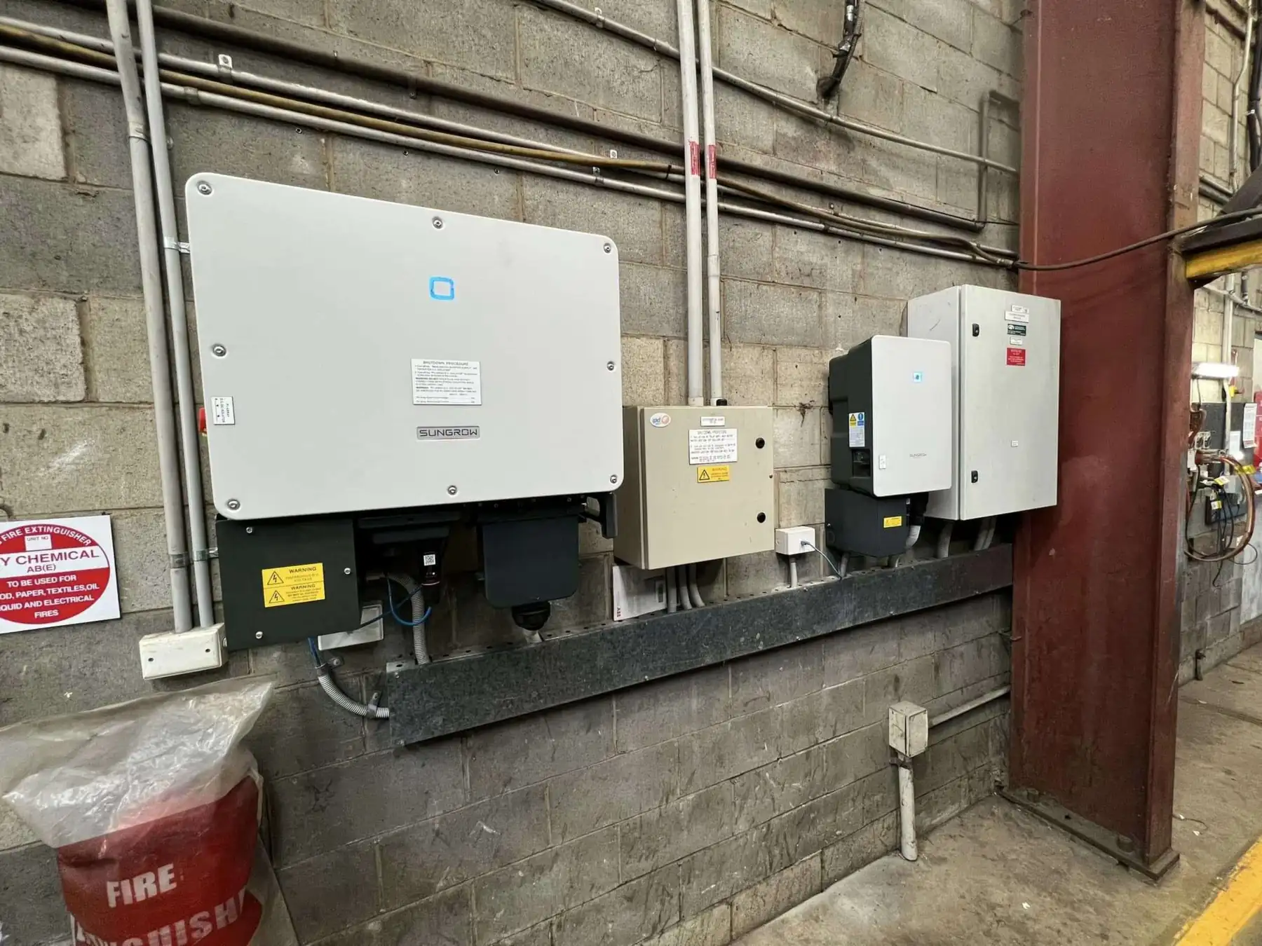 Commercial inverter installation by Venux Electrical