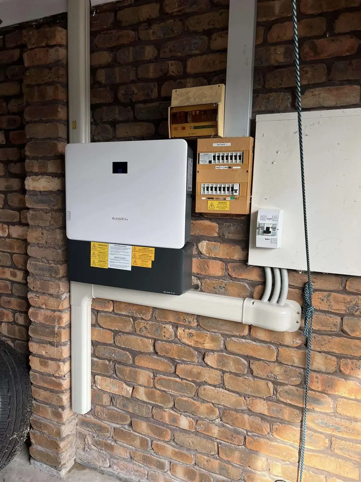 Inverter & isolator · brick wall by Venux Electrical
