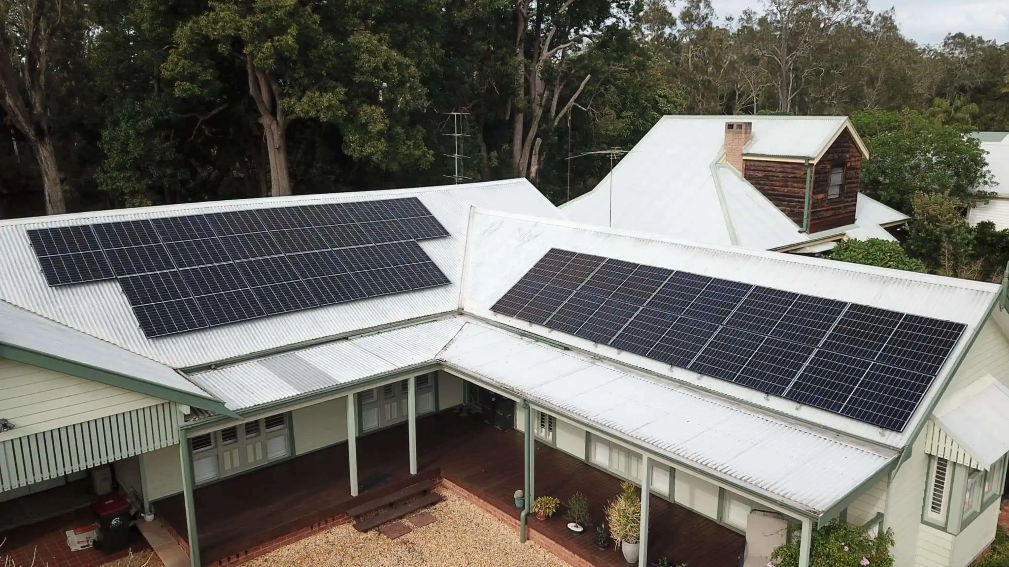 Rooftop solar · across the ridgeline by Venux Electrical